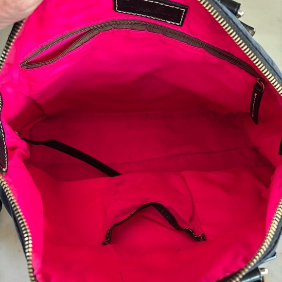 Dooney & Bourke Florentine Black Nylon Crossbody Purse - Picture 7 of 16